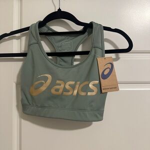 ASICS Green and Gold Sports Bra Intimates & Sleepwear